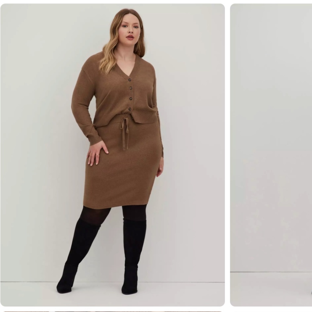 Brown Torrid Pencil Skirt